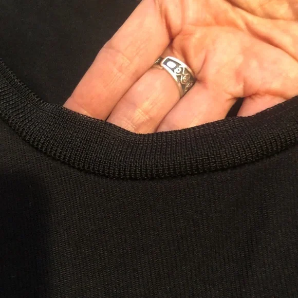 Zara Lightweight Black Sleeveless layered Maxi Dress size Large - Picture 7 of 10